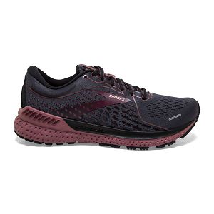 Brooks Adrenaline GTS 21 Women's Road Running Shoes Black / Brown | NZ-815947