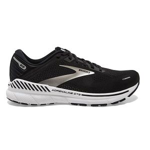 Brooks Adrenaline GTS 22 Men's Road Running Shoes Black / Silver / White | NZ-840275