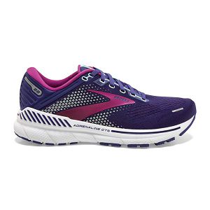 Brooks Adrenaline GTS 22 Women's Road Running Shoes Navy / Pink / White | NZ-153096