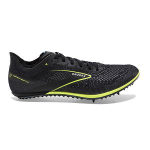 Brooks ELMN8 6 Men's Racing Shoes Black / Yellow | NZ-56198