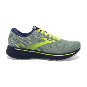 Brooks Ghost 14 Women's Road Running Shoes Blue / Green / Yellow | NZ-481967