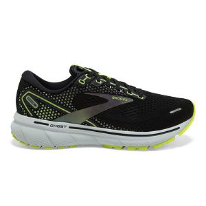 Brooks Ghost 14 Women's Road Running Shoes Black / Yellow / Grey | NZ-63218