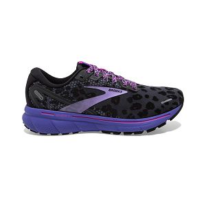 Brooks Ghost 14 Women's Road Running Shoes Black / Purple / Pink | NZ-86159