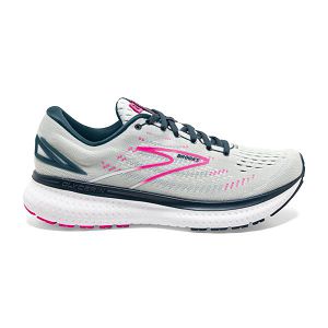 Brooks Glycerin 19 Women's Road Running Shoes Grey / Navy / Pink | NZ-914683