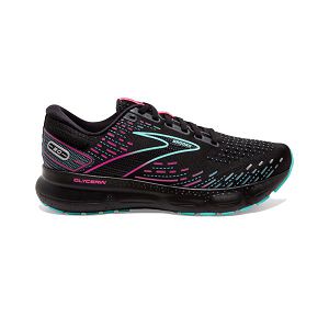 Brooks Glycerin 20 Women's Road Running Shoes Black / Pink / Green | NZ-708436