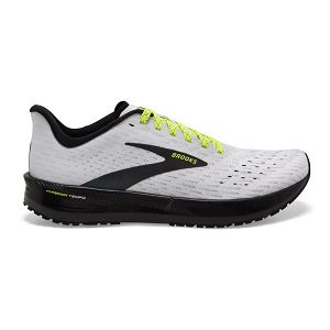 Brooks Hyperion Tempo Men's Road Running Shoes White / Yellow / Black | NZ-658209