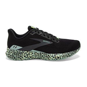 Brooks Launch 8 Women's Road Running Shoes Black / Blue / Yellow | NZ-963175