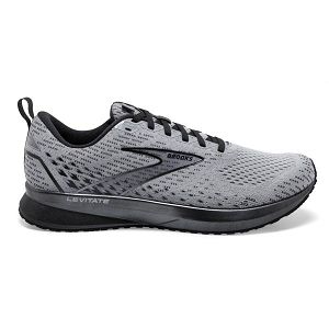 Brooks Levitate 5 Men's Road Running Shoes Grey / Black | NZ-39827