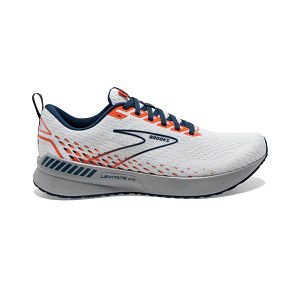 Brooks Levitate GTS 5 Men's Road Running Shoes White / Blue / Orange | NZ-230895