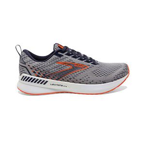 Brooks Levitate GTS 5 Men's Road Running Shoes Grey / Orange / White | NZ-790561