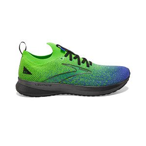 Brooks Levitate StealthFit 5 Men's Road Running Shoes Green / Black / Blue | NZ-563108