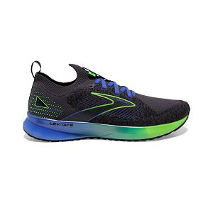 Brooks Levitate StealthFit 5 Men's Road Running Shoes Black / Blue / Green | NZ-931865