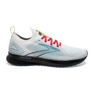 Brooks Levitate StealthFit 5 Women's Road Running Shoes White / Blue / Black | NZ-860412