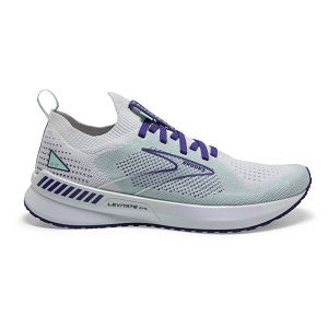 Brooks Levitate StealthFit GTS 5 Women's Road Running Shoes White / Navy / Blue | NZ-91364