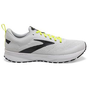 Brooks Revel 5 Men's Road Running Shoes White / Yellow / Black | NZ-215036