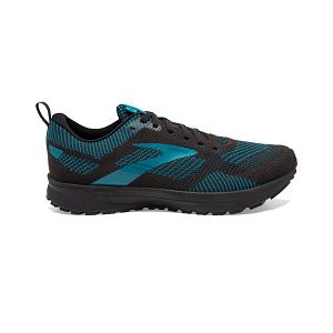 Brooks Revel 5 Men's Road Running Shoes Black / Turquoise | NZ-475019