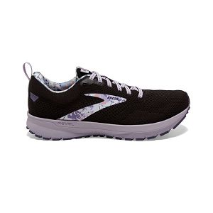 Brooks Revel 5 Women's Road Running Shoes Black / Purple / White | NZ-367094