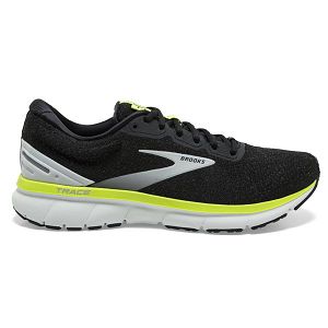 Brooks Trace Men's Road Running Shoes Black / Grey / Yellow | NZ-285179