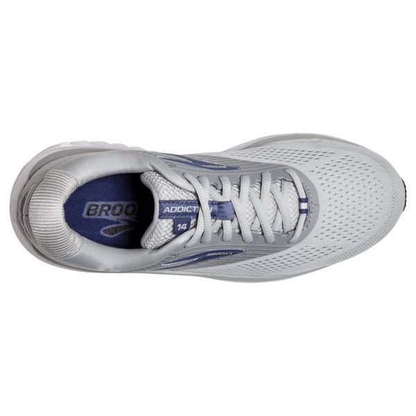 Brooks Addiction 14 Women's Road Running Shoes Grey / Blue / White | NZ-831064