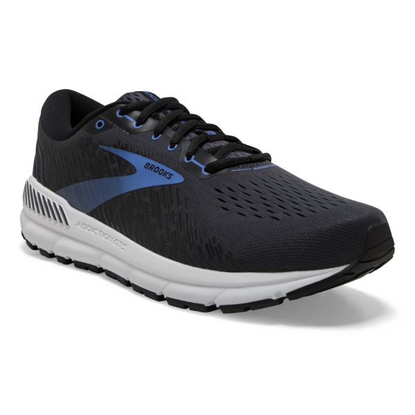 Brooks Addiction GTS 15 Men's Road Running Shoes Black / Blue / White | NZ-63197