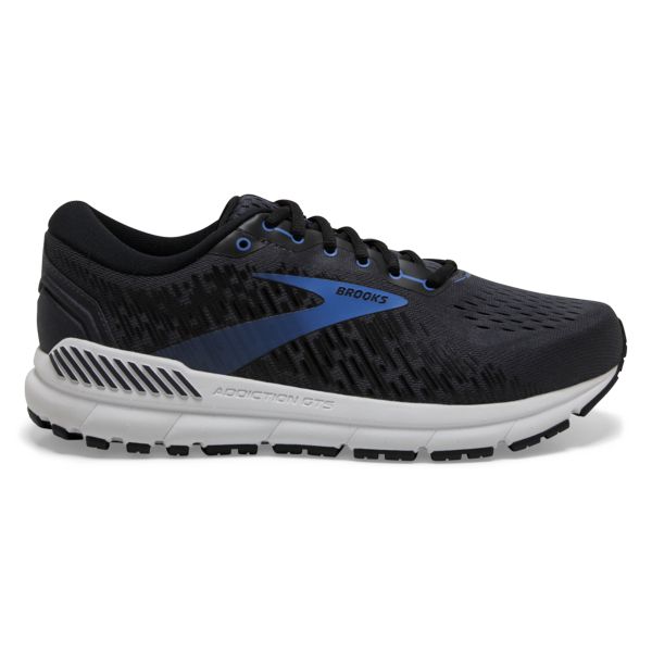 Brooks Addiction GTS 15 Men\'s Road Running Shoes Black / Blue / White | NZ-63197