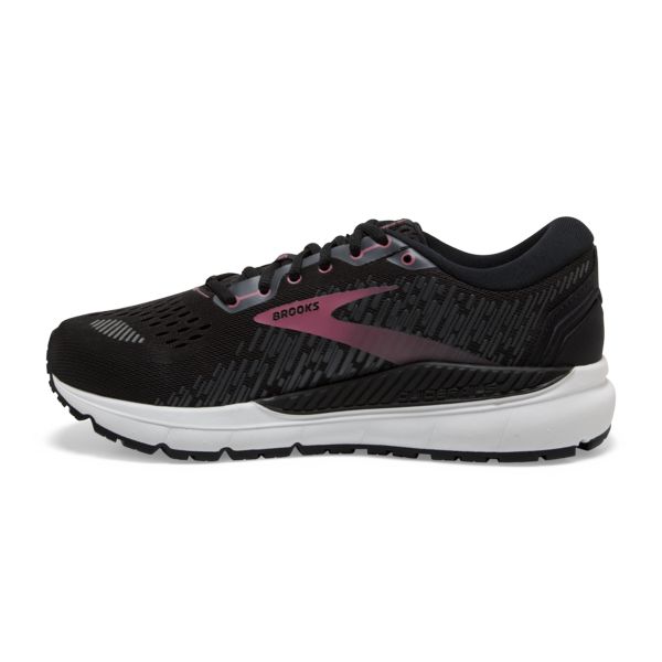 Brooks Addiction GTS 15 Women's Road Running Shoes Black / Pink / White | NZ-609185