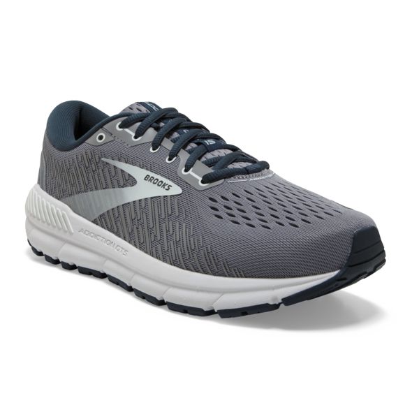 Brooks Addiction GTS 15 Women's Road Running Shoes Grey / Navy / White | NZ-857409