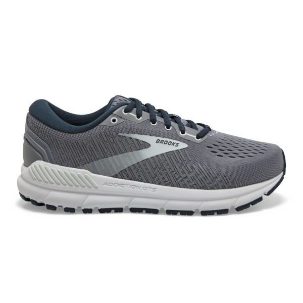 Brooks Addiction GTS 15 Women\'s Road Running Shoes Grey / Navy / White | NZ-857409