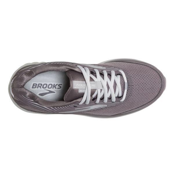 Brooks Addiction Walker Suede Women's Walking Shoes Grey / White | NZ-539184