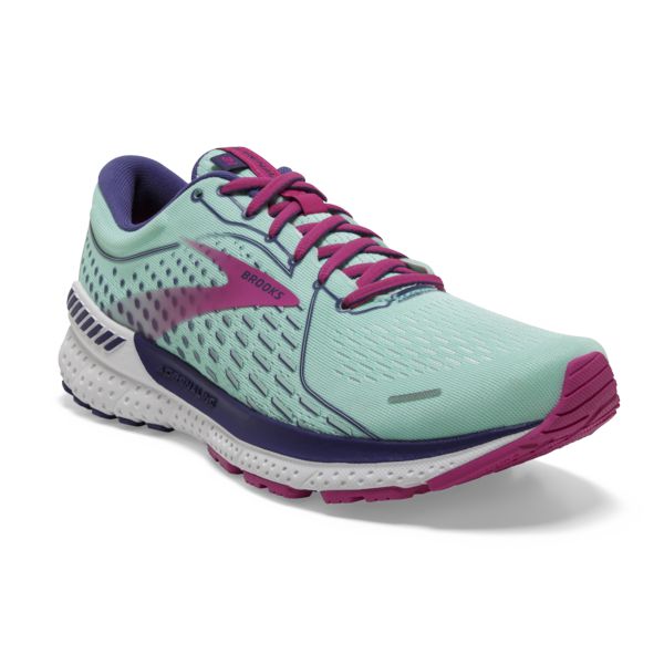 Brooks Adrenaline GTS 21 Women's Road Running Shoes Navy / Blue / Fuchsia | NZ-653018