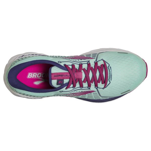 Brooks Adrenaline GTS 21 Women's Road Running Shoes Navy / Blue / Fuchsia | NZ-653018