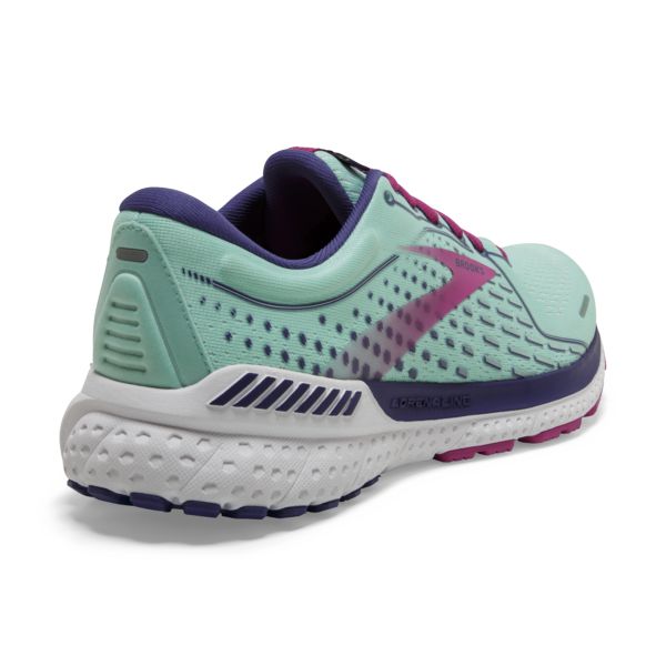 Brooks Adrenaline GTS 21 Women's Road Running Shoes Navy / Blue / Fuchsia | NZ-653018