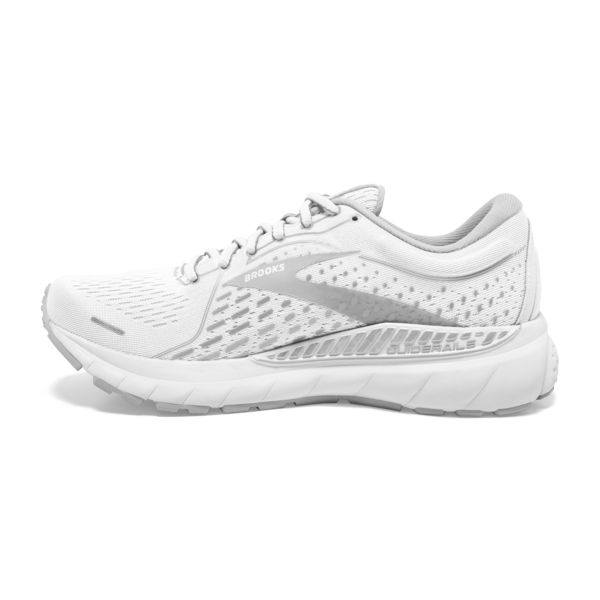 Brooks Adrenaline GTS 21 Women's Road Running Shoes White / Grey / Silver | NZ-814365