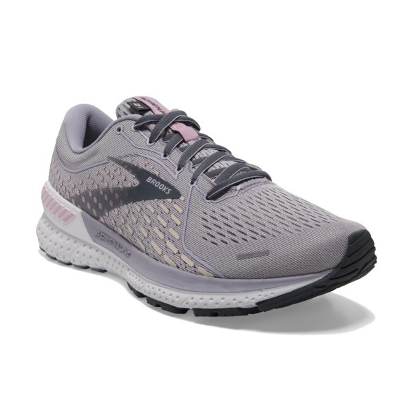 Brooks Adrenaline GTS 21 Women's Road Running Shoes Grey / Purple | NZ-892037