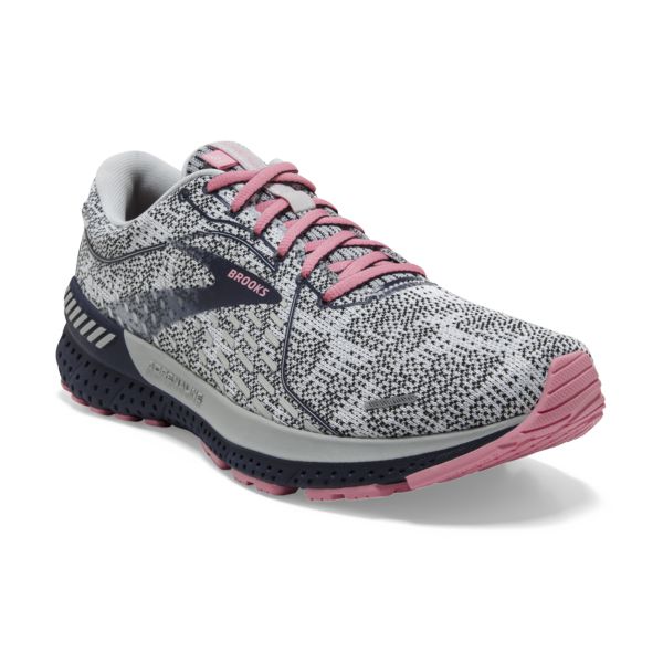 Brooks Adrenaline GTS 21 Women's Road Running Shoes White / Black / Coral | NZ-913862