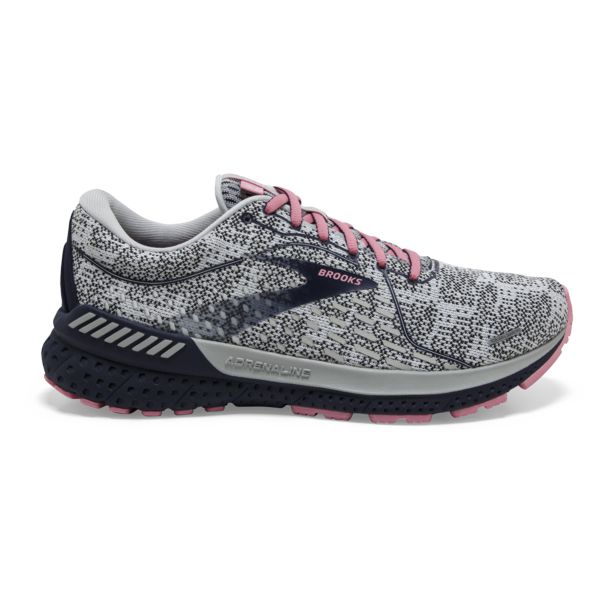 Brooks Adrenaline GTS 21 Women\'s Road Running Shoes White / Black / Coral | NZ-913862