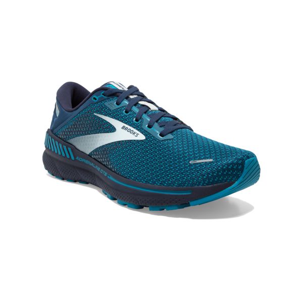 Brooks Adrenaline GTS 22 Men's Road Running Shoes Blue / Green / Grey | NZ-289630