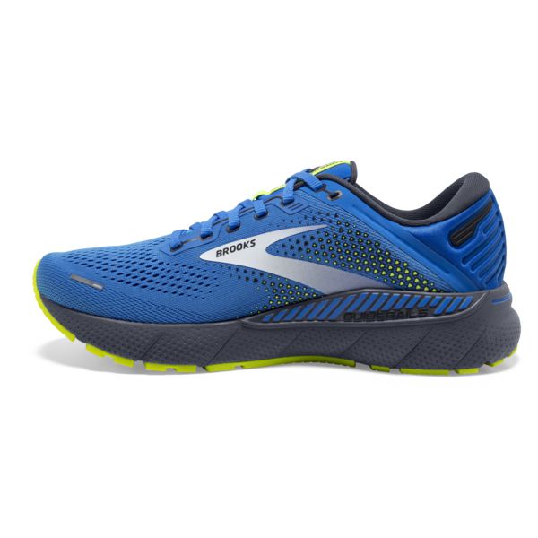 Brooks Adrenaline GTS 22 Men's Road Running Shoes Blue / Silver / Yellow | NZ-536874