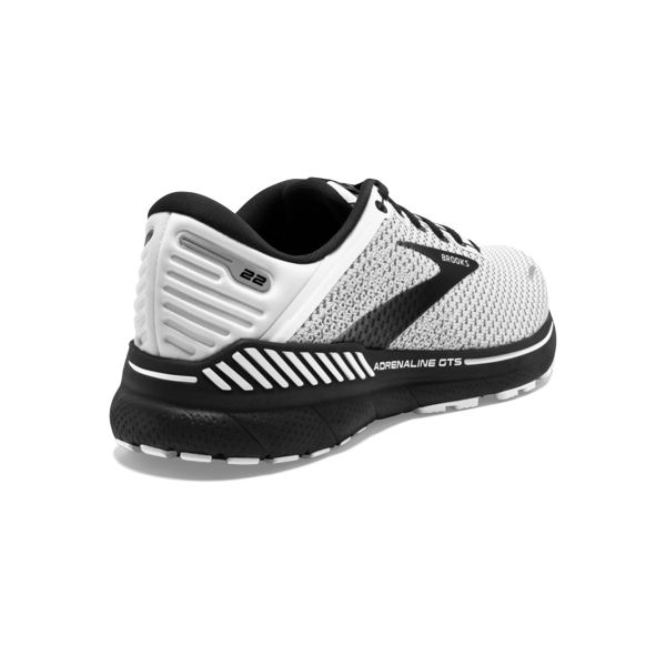 Brooks Adrenaline GTS 22 Men's Road Running Shoes White / Grey / Black | NZ-539748