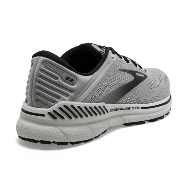 Brooks Adrenaline GTS 22 Men's Road Running Shoes Grey / Black | NZ-682347