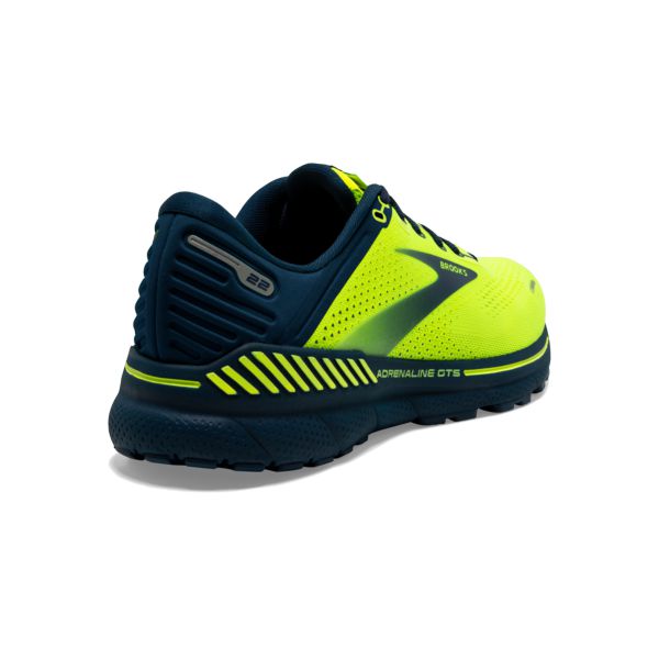 Brooks Adrenaline GTS 22 Men's Road Running Shoes Yellow / Navy | NZ-723810