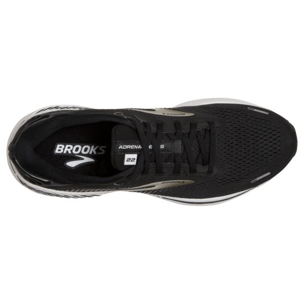 Brooks Adrenaline GTS 22 Men's Road Running Shoes Black / Silver / White | NZ-840275