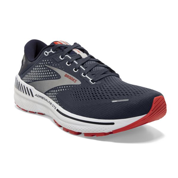 Brooks Adrenaline GTS 22 Men's Road Running Shoes Navy / Orange / White | NZ-921345