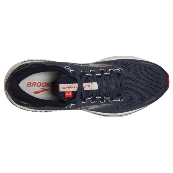 Brooks Adrenaline GTS 22 Men's Road Running Shoes Navy / Orange / White | NZ-921345