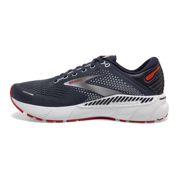 Brooks Adrenaline GTS 22 Men's Road Running Shoes Navy / Orange / White | NZ-921345