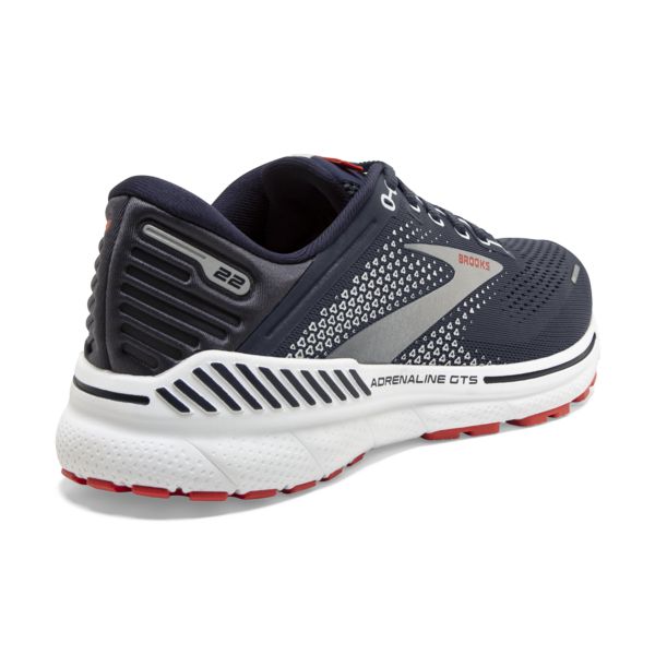 Brooks Adrenaline GTS 22 Men's Road Running Shoes Navy / Orange / White | NZ-921345