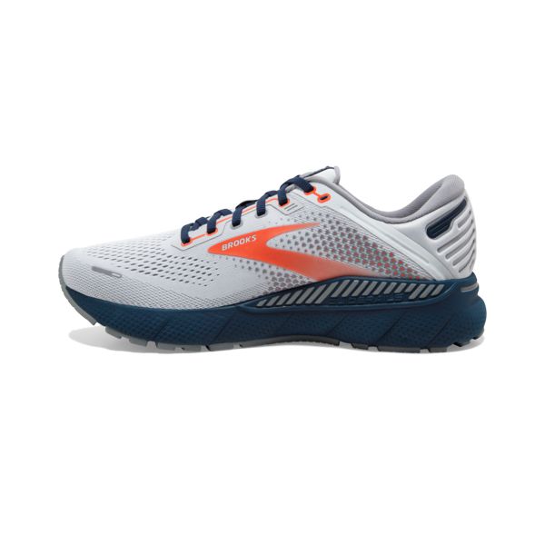 Brooks Adrenaline GTS 22 Men's Road Running Shoes Grey / Blue / Orange | NZ-95483