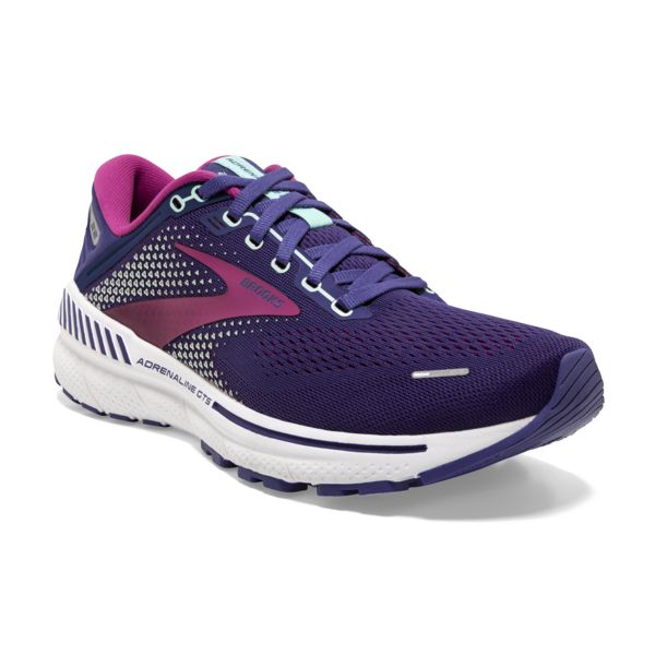 Brooks Adrenaline GTS 22 Women's Road Running Shoes Navy / Pink / White | NZ-153096