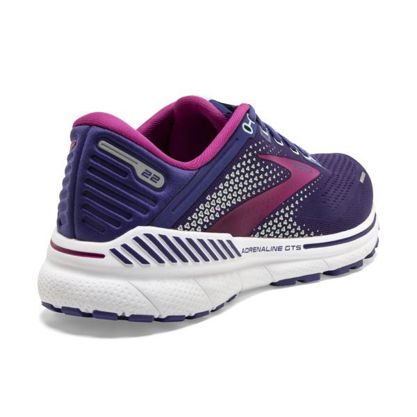 Brooks Adrenaline GTS 22 Women's Road Running Shoes Navy / Pink / White | NZ-153096