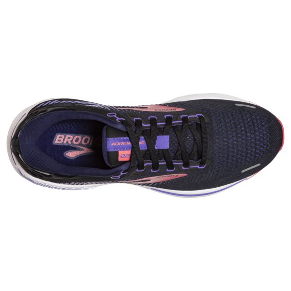 Brooks Adrenaline GTS 22 Women's Road Running Shoes Black / Purple / Coral | NZ-246085